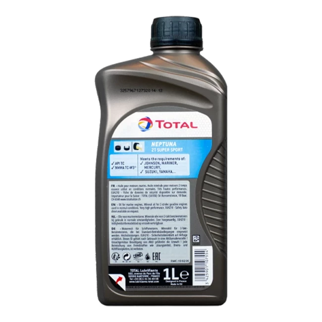 Моторное масло TOTAL NEPTUNA 2T SUPER SPORT 1л (NEPT 2T SS 1L)