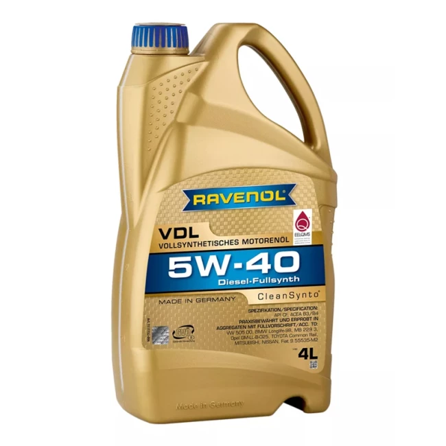 Моторна олива Ravenol RAV VDL 5W-40 4л Моторна олива Ravenol RAV VDL 5W-40 4л