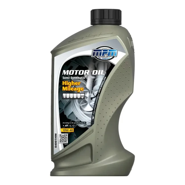 Моторное масло MPM Semi Synthetic Higher Mileage 10W-40 1л (04001HM)