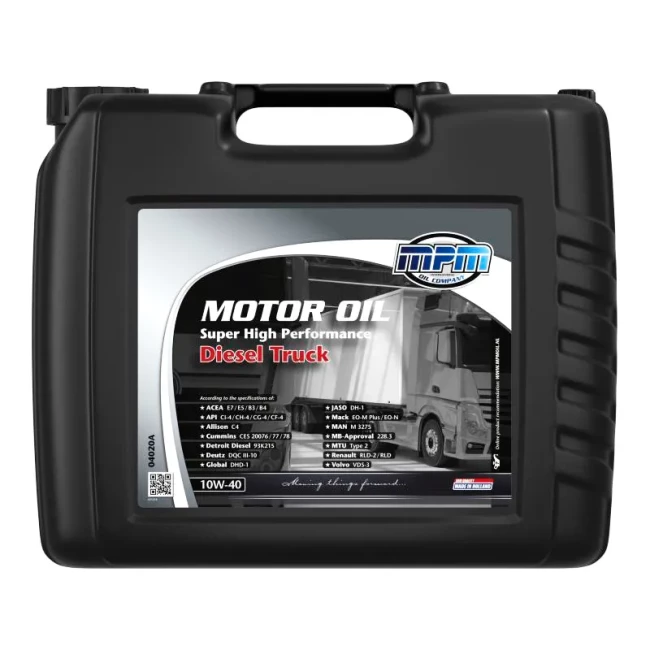 Моторное масло MPM HP Diesel Truck 10W-40 20л (04020A)