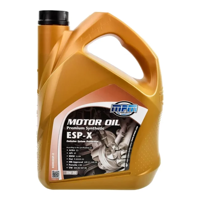 Моторное масло MPM Premium Synthetic ESP-X 5W-30 5л (05005ESP-X)