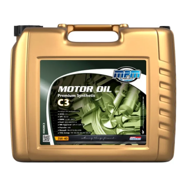 Моторное масло MPM Premium Synthetic C3 5W-40 20л (05020C3)