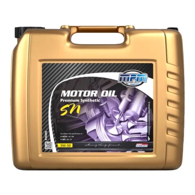 Моторна олива MPM Premium Synthetic SN 5W-50 20л (05020S)