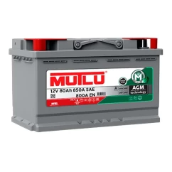 Автомобильный аккумулятор MUTLU AGM Batteries 6СТ-80Ah АзЕ (-/+)