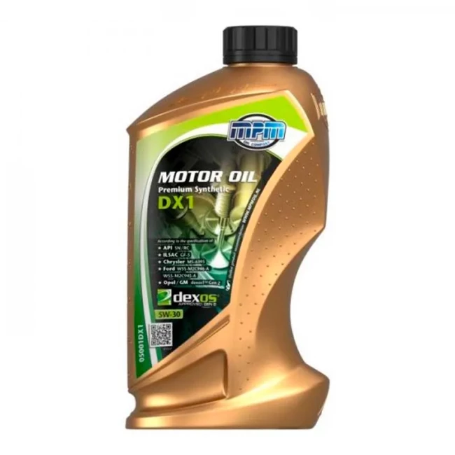 Моторна олива MPM Premium Synthetic DX1 5W-30 1л (05001DX1)