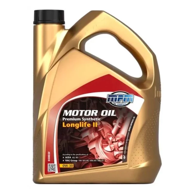 Моторна олива MPM Premium Synthetic Longlife II 0W-30 5л (05005F)