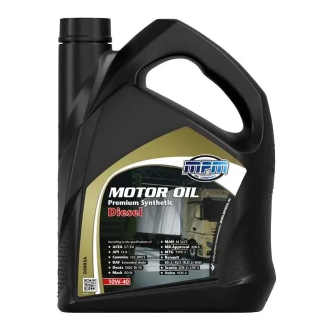 Моторное масло MPM Premium Synthetic Diesel 10W-40 5л (05005A)