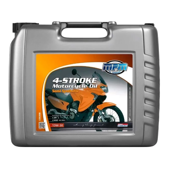 Моторное масло MPM 4-Stroke Motorcycle Oil Semi Synthetic 15W-50 20л (52020B)