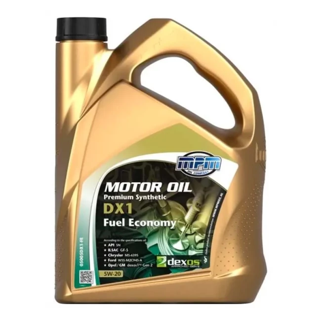 Моторна олива MPM Premium Synthetic DX1-FE 5W-20 5л (05005DX1-FE)