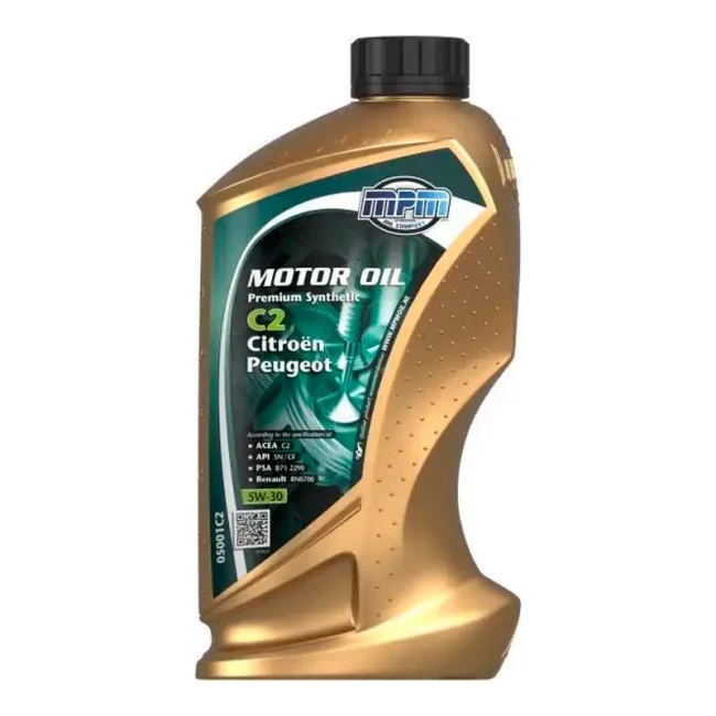 Моторное масло MPM Premium Synthetic C2 5W-30 1л (05001C2)