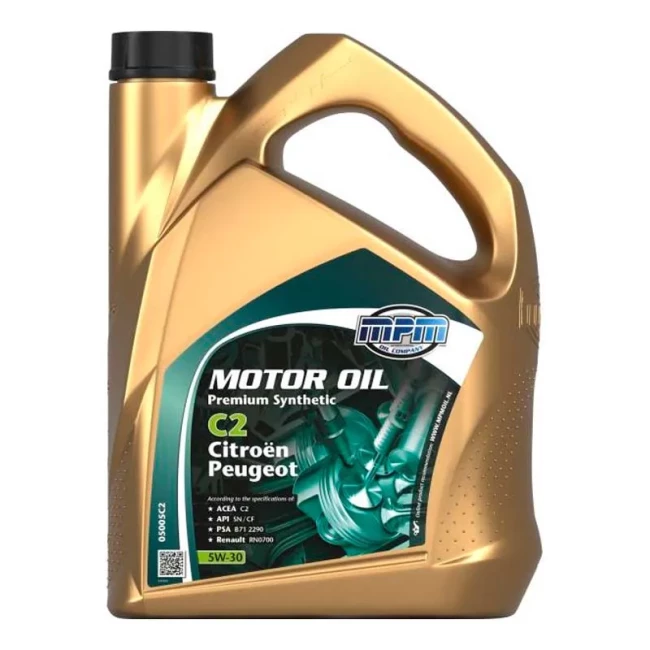Моторное масло MPM Premium Synthetic C2 5W-30 5л (05005C2)