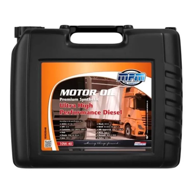 Моторное масло MPM Premium Synthetic Ultra High Performance Diesel 10W-40 20л (05020AB)