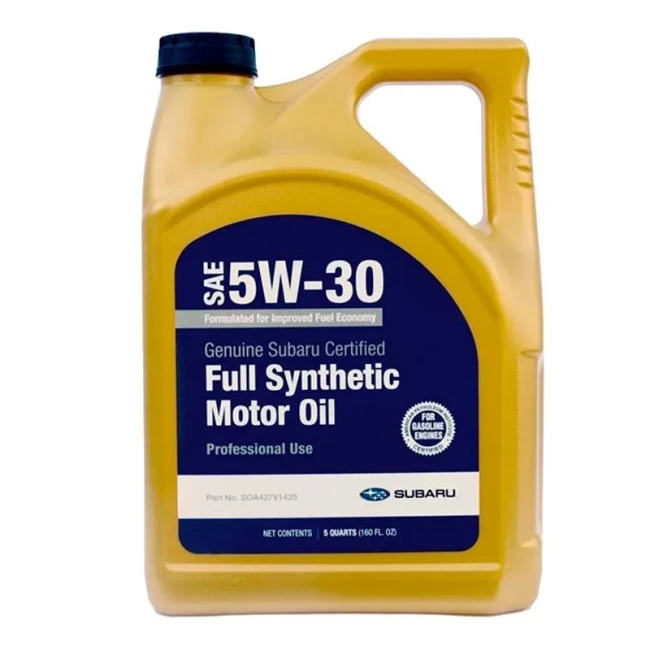 Моторное масло Subaru Full Synthetic Motor Oil 5W-30 4.73л (SOA427V1425)