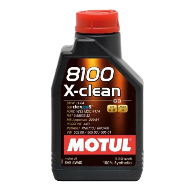 Моторное масло MOTUL 8100 X-clean 5W-40 1л (843411)