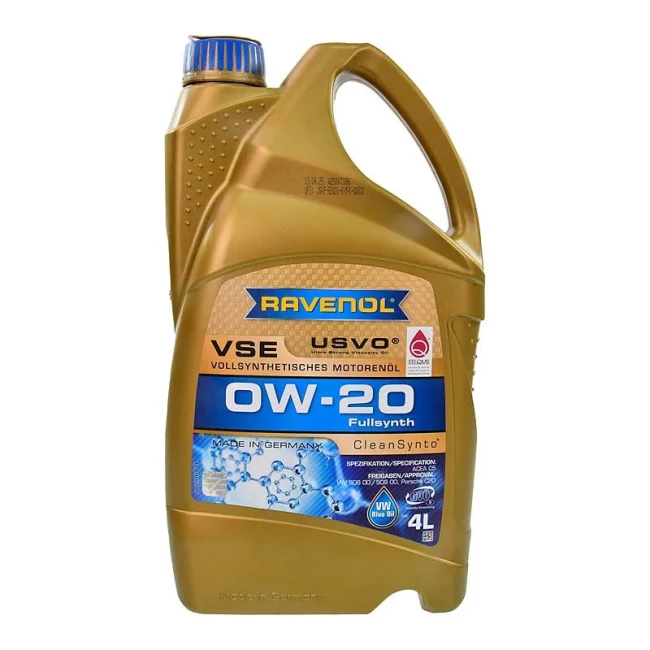 Моторна олива Ravenol RAV ECS 0W-20 4л (RAV ECS SAE 0W20 4L)