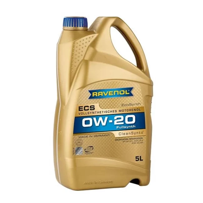 Моторна олива Ravenol RAV ECS 0W-20 5л (RAV ECS SAE 0W20 5L)