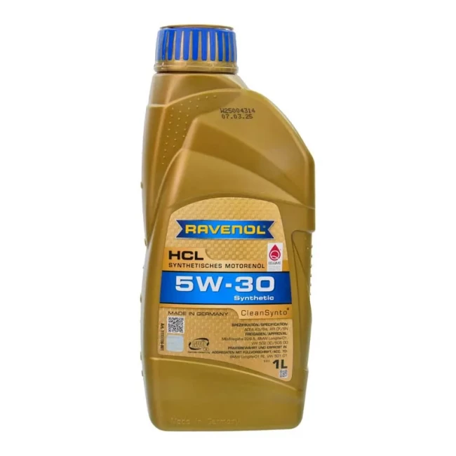Моторна олива Ravenol RAV HCL 5W-30 1л (RAV HCL SAE 5W30 1L)