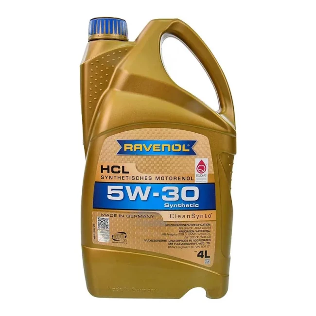 Моторна олива Ravenol RAV HCL 5W-30 4л (RAV HCL SAE 5W30 4L)