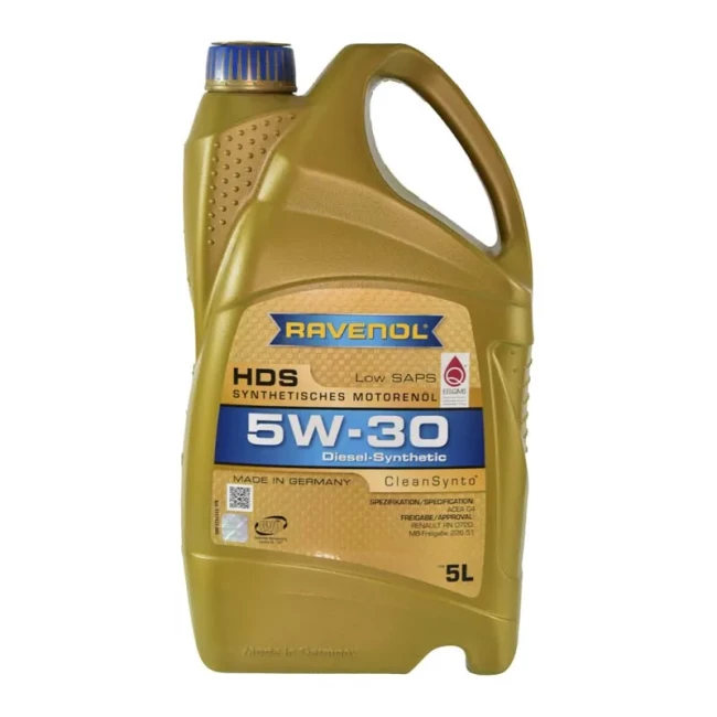 Моторна олива Ravenol RAV HDS 5W-30 4л (RAV HDS SAE 5W30 4L)