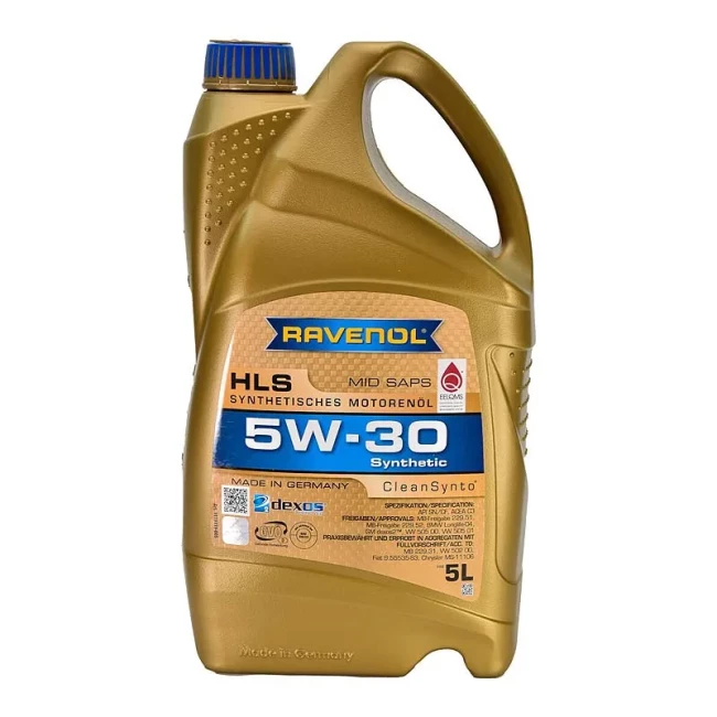 Моторна олива Ravenol RAV HLS 5W-30 5л (RAV HLS SAE 5W30 5L)