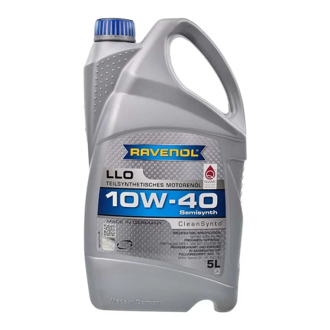 Моторна олива Ravenol RAV LLO 10W-40 5л (RAV LLO SAE 10W40 5L)