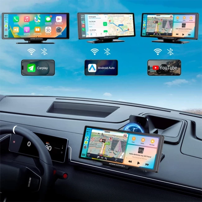 Автомобильный монитор Aspiring Auto Play 2 Magnet CarPlay Android auto (LX-BT702)