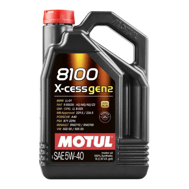 Моторное масло Motul X-cess 8100 Gen2 5W-40 5л (368206GEN2)