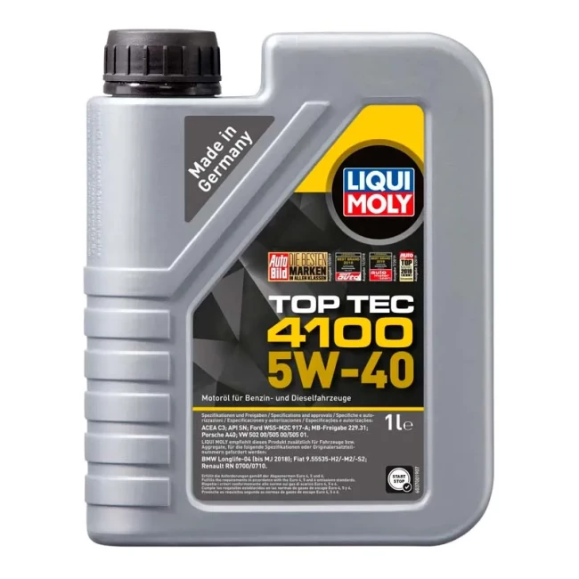 Моторное масло LIQUI MOLY Top Tec 4100 5W-40 1л (LIM9510/7500) Моторное масло LIQUI MOLY Top Tec 4100 5W-40 1л (LIM9510/7500)