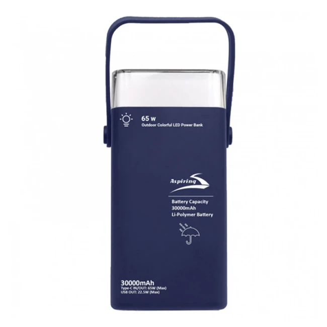 Павербанк Aspiring Vigor 30 30000 mAh PD 65W Blue (VG65PD) Павербанк Aspiring Vigor 30 30000 mAh PD 65W Blue (VG65PD)