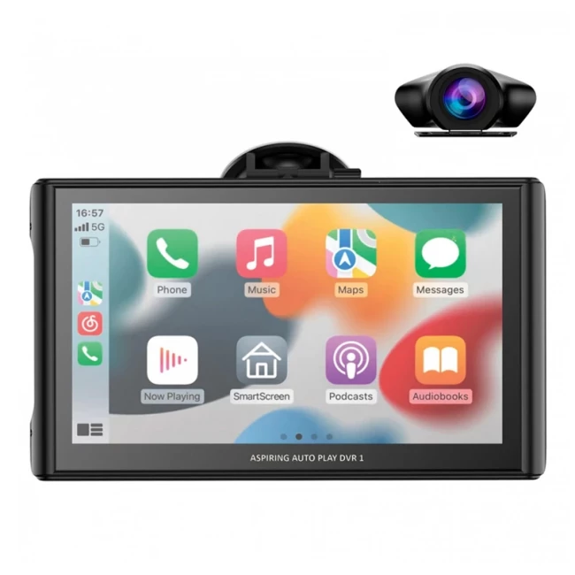 Автомобильный монитор Aspiring Auto Play DVR 1 Magnet CarPlay Android auto (DVR-S801)