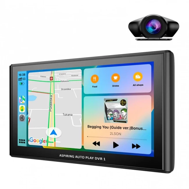 Автомобильный монитор Aspiring Auto Play DVR 1 Magnet CarPlay Android auto (DVR-S801)