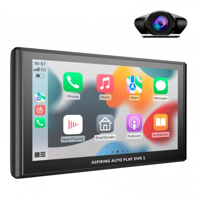 Автомобильный монитор Aspiring Auto Play DVR 1 Magnet CarPlay Android auto (DVR-S801)