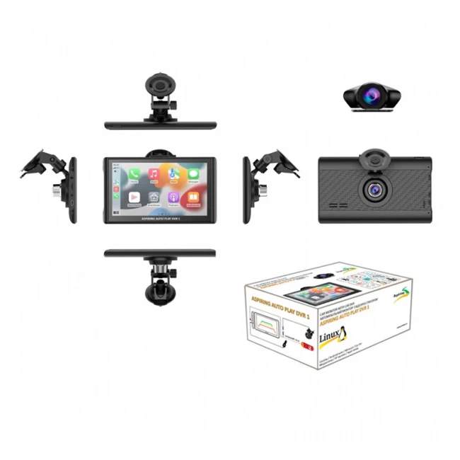 Автомобильный монитор Aspiring Auto Play DVR 1 Magnet CarPlay Android auto (DVR-S801)