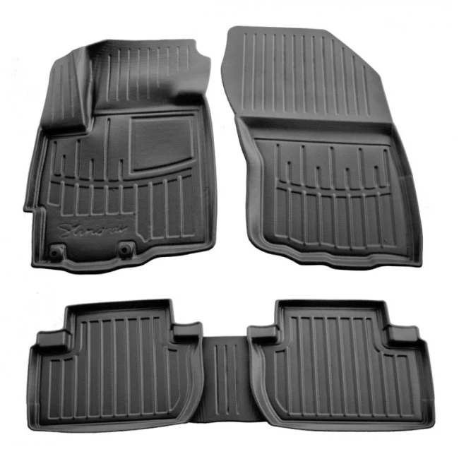 Автоковрики Stingray MITSUBISHI Outlander XL 2006-2012 / CITROEN C-Crosser 2007-2013 / PEUGEOT 4007 2007-2013 design 2020 3D комплект с 5шт (5013145)