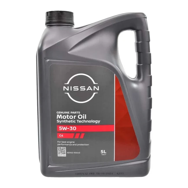 Моторное масло NISSAN 5W-30 C4 5л (KE90090043)