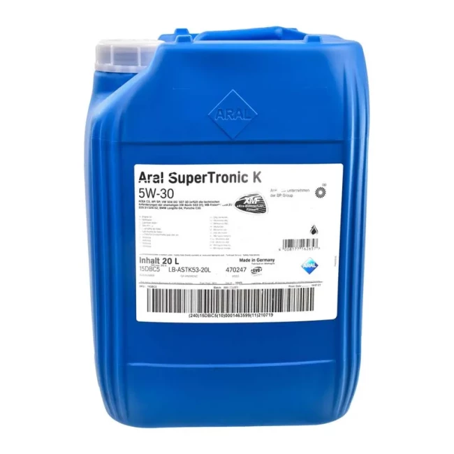 Моторное масло ARAL SuperTronic K 5W-30 20л (15DBC5)