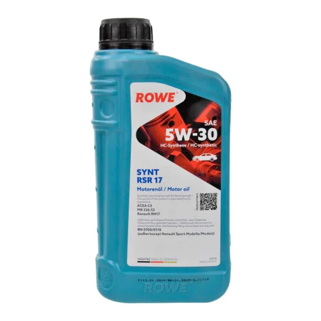 Моторное масло ROWE Hightec Synt RSR 17 SAE 5W-30 1л (20370001099)