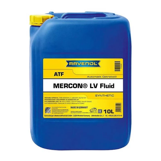 Трансмісійна олива RAVENOL ATF MERCON LV 10л Трансмісійна олива RAVENOL ATF MERCON LV 10л