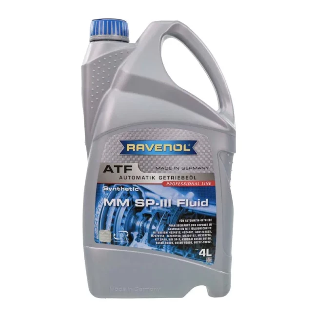 Трансмиссионное масло RAVENOL ATF MM SP-III FLUID 4л Трансмиссионное масло RAVENOL ATF MM SP-III FLUID 4л