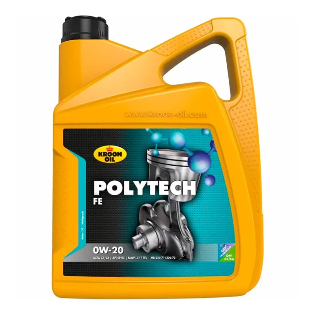 Моторна олива Kroon Oil PolyTech FE 0W-20 5л (37569)