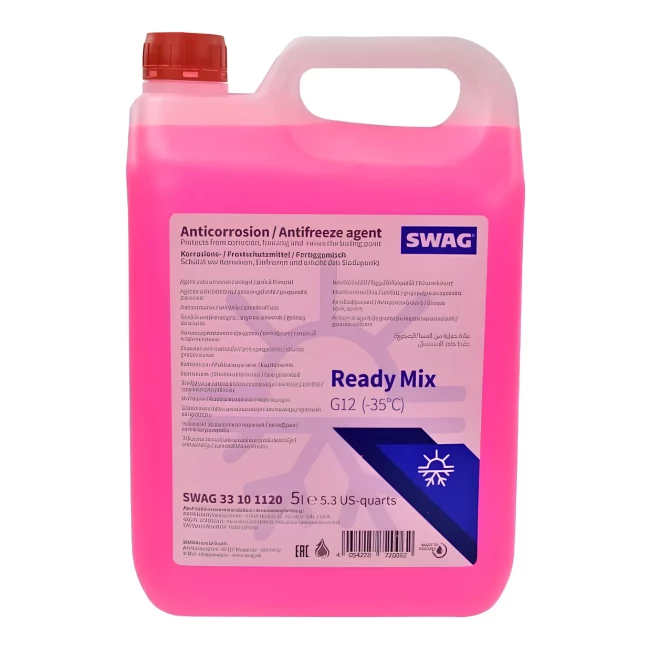 Антифриз SWAG G12 -35°C красный 5л (33101120)