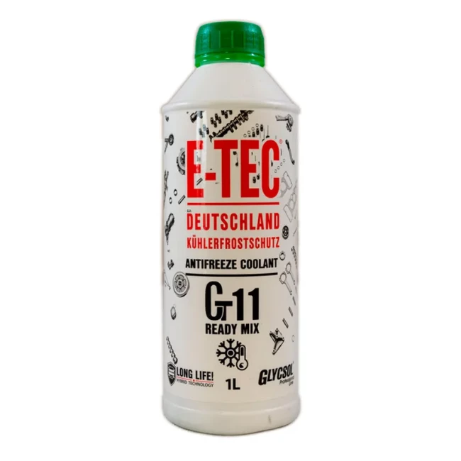 Антифриз E-TEC Gt11 G11 зеленый 1л (10526)