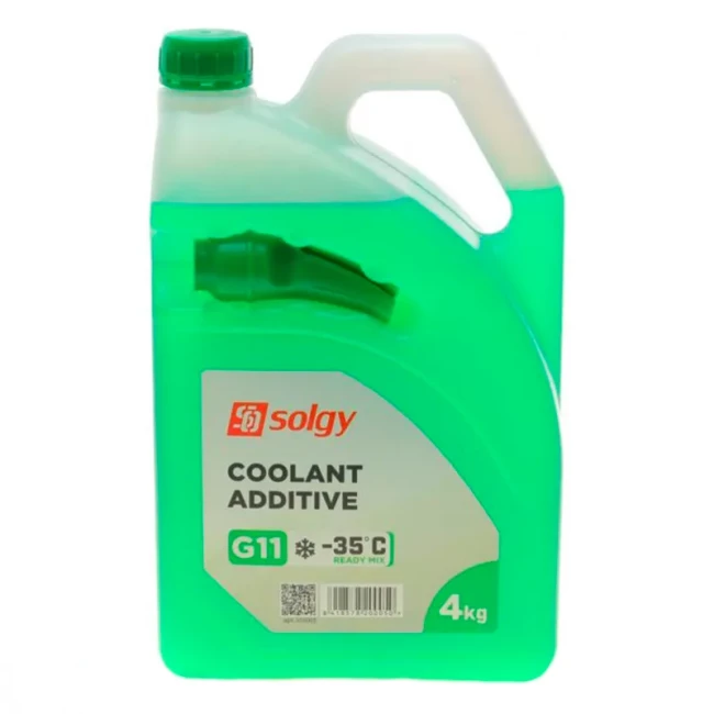Антифриз SOLGY GREEN G11 зелений 4л (503005)