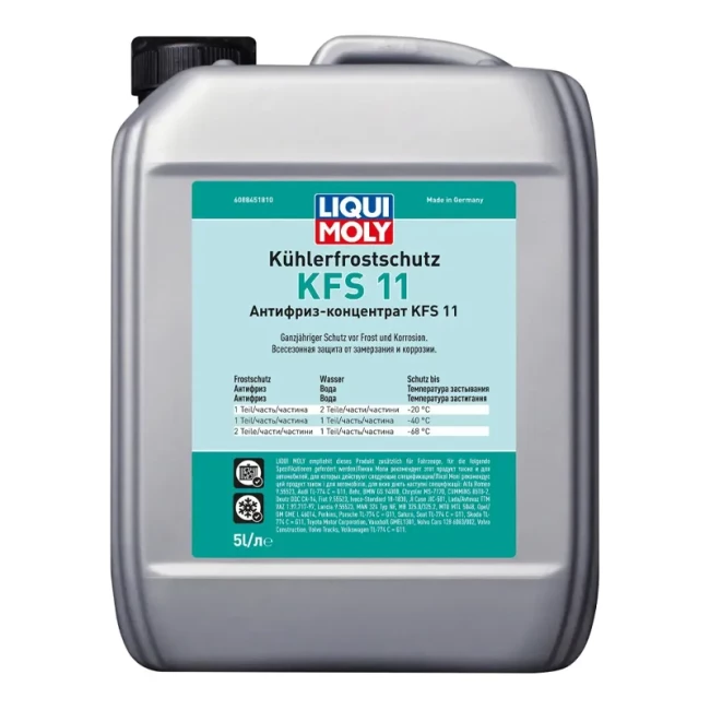 Антифриз Liqui Moly Kuhlerfrostschutz KFS G11 -50°C синий 5л (21150)