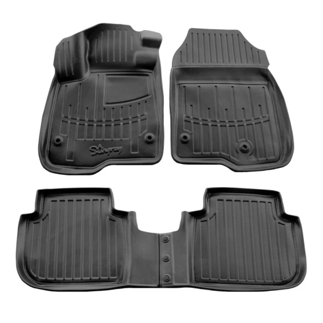 Автоковрики Stingray HONDA CR-V VI 2023-... design 2020 3D комплект с 4шт (5008114)