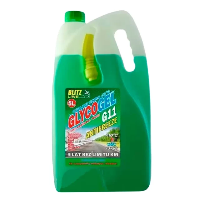 Антифриз Bio Line Poland Glycogel G11 -37°C зеленый 5л (175535)