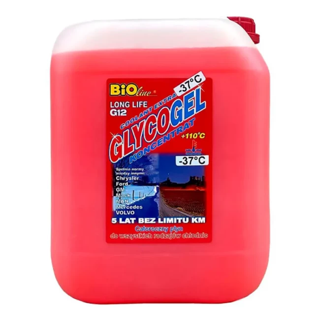 Антифриз Bio Line Poland Glycogel G12 -37°C красный 10л (175522) Антифриз Bio Line Poland Glycogel G12 -37°C красный 10л (175522)
