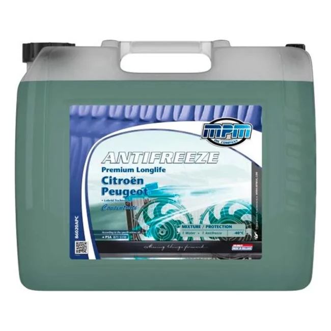 Антифриз MPM Premium Longlife Citroen-Peugeot -40°C G11 синий 20л (86020APC)