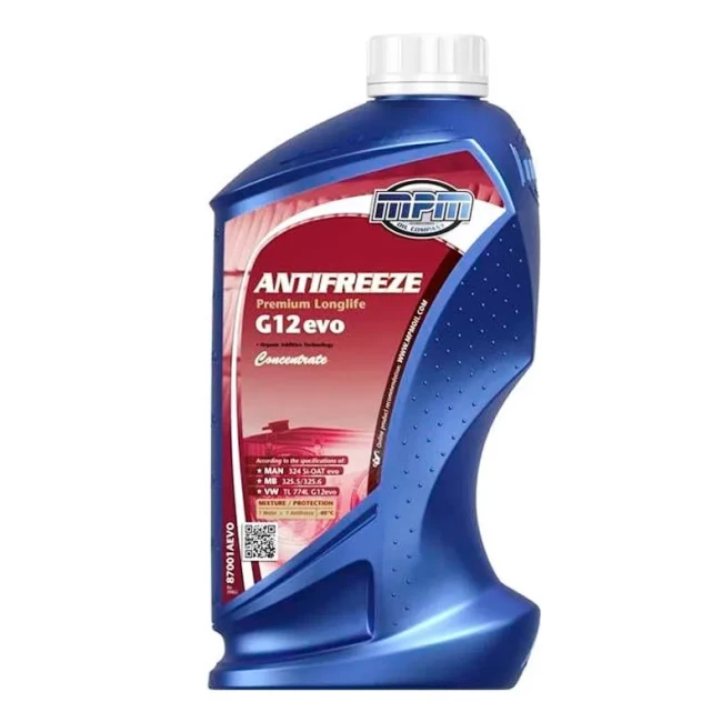 Антифриз Coolant Premium LongLife G12evo -40°C червоний 1л (87001AEVO)