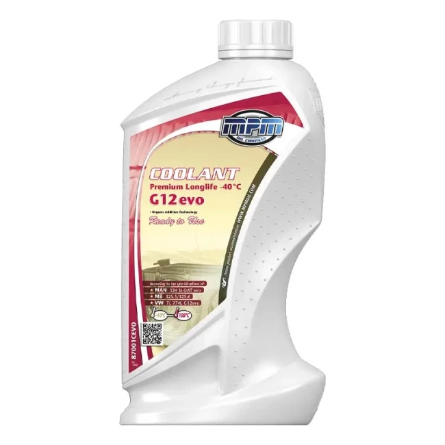 Антифриз Coolant Premium LongLife G12evo -40°C червоний 1л (87005CEVO)